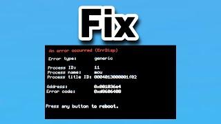 How To Fix Disp Generic Error for the 3ds!