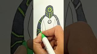 Coloring in Upgrade drawing #ben10 #upgrade #drawing #shorts #trending