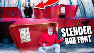 SLENDERMAN BOX FORT!!  Scary Real Life Slender IN OUR HOUSE! (Project Zero)