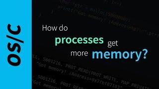 How processes get more memory. (mmap, brk)