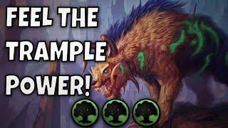 TRIPLE THE DAMAGE!!!| MONO GREEN TRAMPLE | MTG ARENA | STANDARD | MURDERS AT KARLOV MANOR