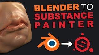 Quickly Export your Sculpture from Blender to Substance Painter