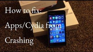 HOW TO: FIX CYDIA FROM CRASHING AFTER JAILBREAKING!