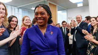 Kemi Badenoch arrives at Party HQ as Party Leader