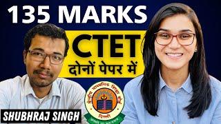 CTET July 2024 Result Score 135 Shubhraj Singh Interview by Himanshi Singh