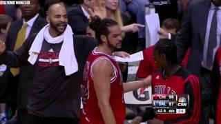 Joakim Noah ticked off at Tony Snell