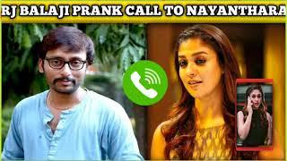 RJ Balaji prank call with Nayanthra | Funny speech| tamil prank calls | Prank call tamil