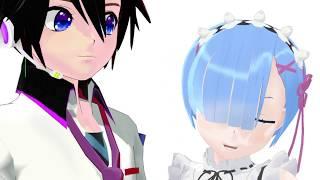 [MMD x AJ1 x Eight Marble Ura/2X x Re:Zero x Vine] Messing with Silk/My Girlfriend Rem