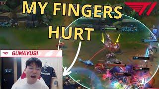 Gumayusi Has Seriously FAST Fingers #t1 #gumayusi #leagueoflegends #lolclips #lol #riotgames #msi