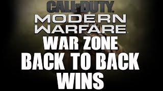 Cod War Zone Back To Back Wins