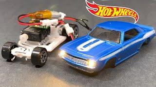 RC Hot Wheels 69 Chevy Camaro with working lights | Micro RC car