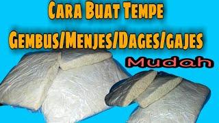 Cara membuat Tempe Gembus/gajes/menjes/dages||mudaahhh