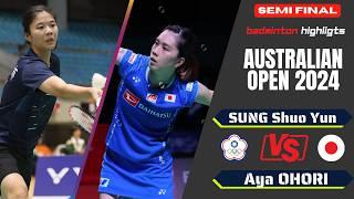 SUNG Shuo Yun (TPE) vs Aya OHORI (JPN) | Australian Open 2024 Badminton