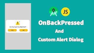 onBackPressed method in android studio | Custom Alert Dialog | Custom Exit Button | android tutorial