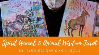 Spirit Animal Tarot & Animal Wisdom Tarot by Dawn Brunke