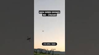 High Speed Drones | 184 - 376 kmh | TOP10 #drone #fpv #fpvdrone #top10  #aviation #quadmovr