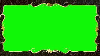 Golden Wedding Frame Green Screen Video Effect HD