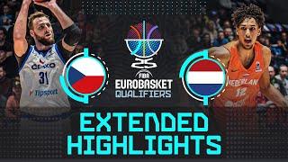 Czechia  vs Netherlands  | Extended Highlights | FIBA EuroBasket 2025 Qualifiers