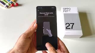 How to set fingerprint lock in  Oppo f27 5g / fingerprint sensor Setting / fingerprint