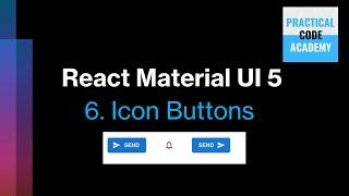 React Material UI 5 6-Icon Buttons