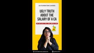 Ugly Truth About the SALARY OF A CA | Salary of CA | CA Foundation Classes | Agrika Khatri