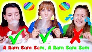 ASMR Most Popular Food Challenge (Pop IT Race, Ram-Sam-Sam Song, Wineglass Race) Eating Sound