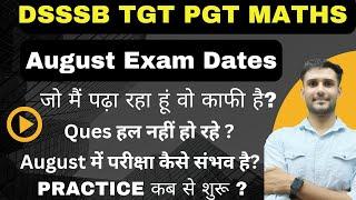Exam Dates | Syllabus Practice #tgtmaths #tgt #pgt #pgtmaths #dsssb #dsssbexamupdate #dsssbexamdate