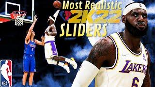 These Are The BEST Simulation Sliders Out Right Now NBA 2K22 Slider Set v1 RELEASE*