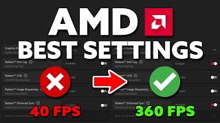 BEST AMD Radeon Settings For GAMING! (FPS BOOST)