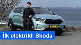 TAMAMEN ELEKTRİKLİ SKODA'YI TEST ETTİM: Enyaq SUV iV80 ilk bakış