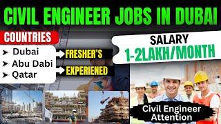 Dubai Jobs for Civil Engineer l Civil Engineer job in Dubai l Civil engineer Dubai me job kaise paye