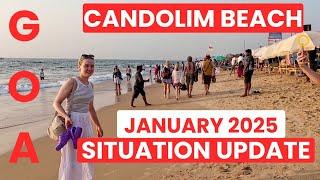 Goa Candolim Beach January 2025 Situaton Update | Goa Vlog