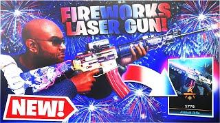 NEW FREEDOM TRACER PACK 1776 LASER GUN shoots FIREWORKS on MODERN WARFARE - Best M4A1 Class Warzone