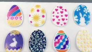 Giftboxxes® | Easter Egg Silicone Resin Mold for Keychain