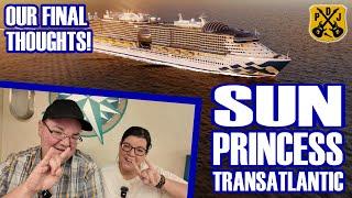 Sun Princess Pt.10 - Our Wrap-Up & Final Thoughts, Hurricane Milton Delays & Updates, Shower Chat