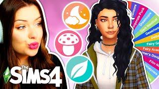 Spinning a Wheel of UNIQUE Aesthetics to Create Sims in The Sims 4 // Sims 4 CAS Challenge CC