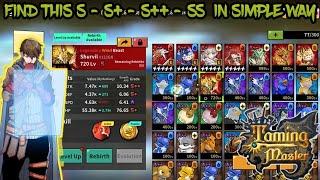 TAMING MASTER HOW TO GET S-S+-S++- SS THE EASY WAY