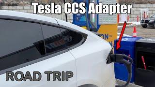 Road Trip in a Tesla! (CCS Charging)