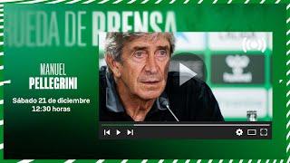  DIRECTO | Rueda de prensa de Manuel Pellegrini previa al #RealBetisRayo  