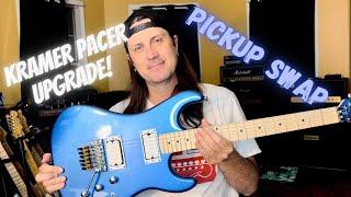 Upgrading My Kramer Pacer Series Guitar With Better Pickups - For Science - Sound Demo And Review!