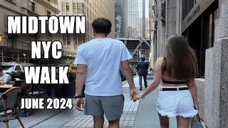 [4K] Walk in Midtown Manhattan NYC June 2024, Featuring 270 Park Avenue !