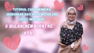 Tutorial Cara Melepas Gendongan Bayi Kaos Instan 2IN1 (GEOS) Momaz