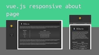 Responsive Web Development - Build a Personal About Page with Vue.js