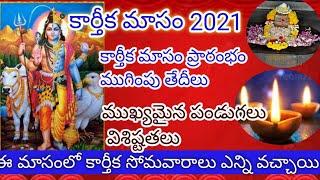 karthika masam 2021 dates| Karthika masam 2021||Importance||