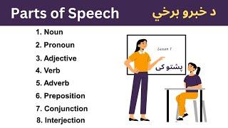 Parts Of Speech In Pashto | English Grammar In Pashto
