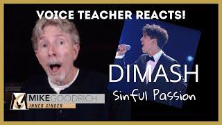 VOICE TEACHER REACT TO DIMASH -  SINFUL PASSION
