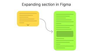 Expandable section in Figma | Figma tutorial