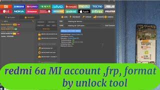 redmi 6a formate,mi account,frp kaise kare one click by unlock tool ii