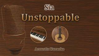 Unstoppable - Sia (Acoustic Karaoke)