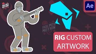 Custom Artwork Rigging with RubberRig - After Effects Tutorial